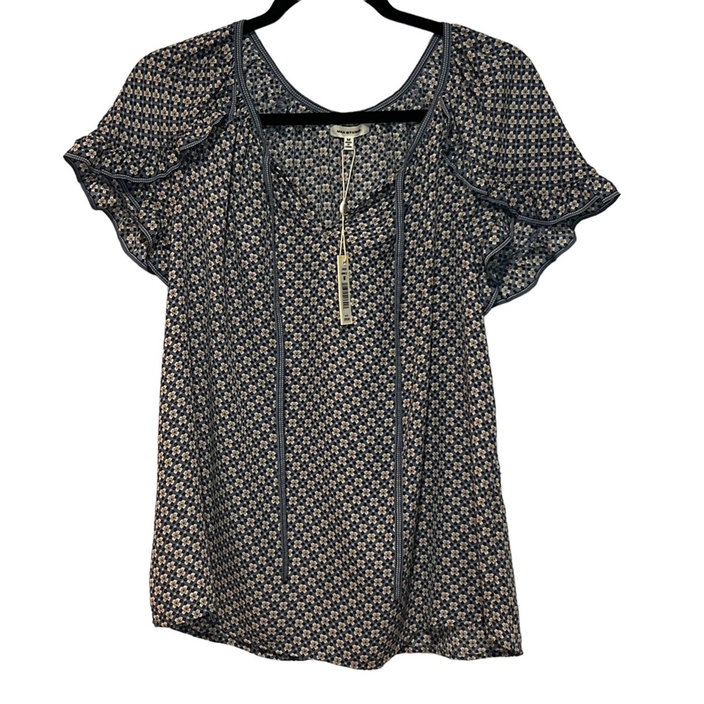 Max Studio Short Sleeve Blouse